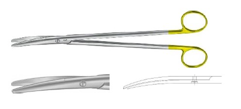 TC МЕТЦЕНБАУМ ХВИЛ. ЗАТОЧ. НОЖИЦІ Т/Т ВИГНУТІ 230MM